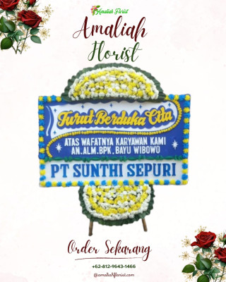 Papan Bunga Duka di Brontokusuman
